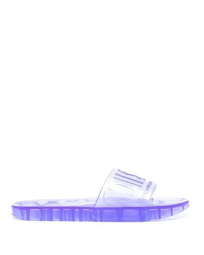 DIESEL Sa-karaibi Logo-embossed Slides - Purple