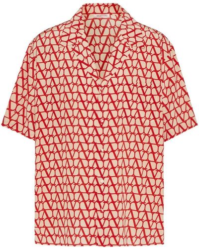 Valentino Garavani Toile Iconographe Short-sleeve Shirt - Red