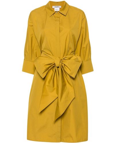 Max Mara Vestido camisero Tabata - Amarillo