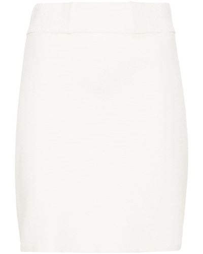 Claudie Pierlot High-rise Knitted Skirt - White