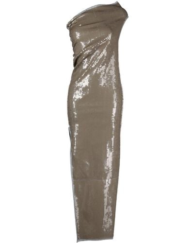 Rick Owens Athena Sequin-embellished Gown - Brown