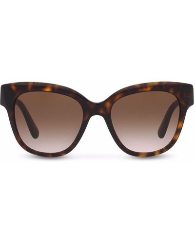 Dolce & Gabbana Dg Crossed Sunglasses - Brown