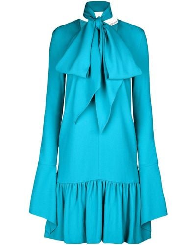 Nina Ricci Mini-jurk Met Kraag - Blauw