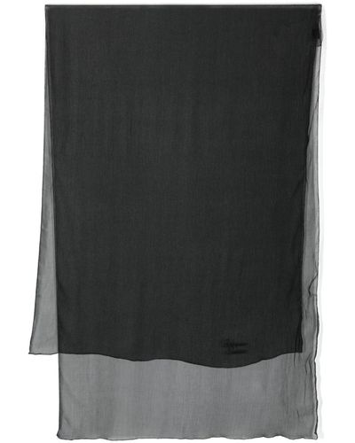 Ermanno Scervino Crepe silk scarf - Schwarz