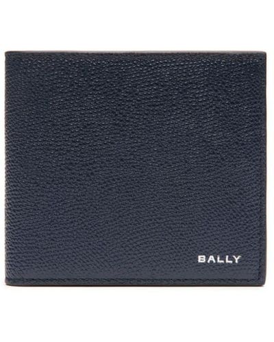Bally Portemonnaie mit Logo-Stempel - Blau