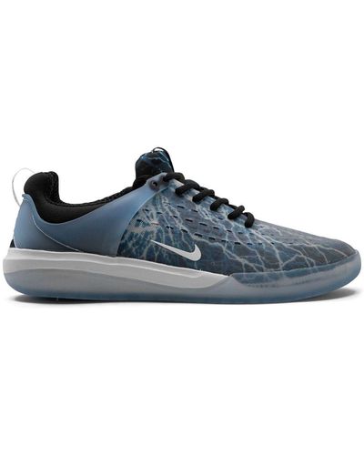 Nike SB Nyjah 3 Premium "Trouble at Home" Sneakers - Blau