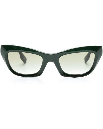 Burberry Occhiali da sole con placca logo - Verde