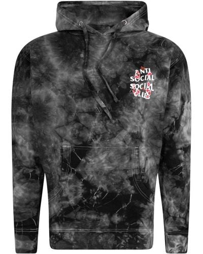 ANTI SOCIAL SOCIAL CLUB Hoodie Met Print - Grijs