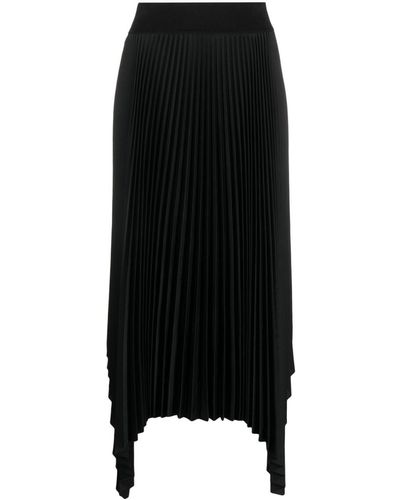 JOSEPH Ade Pleated Midi Skirt - Black