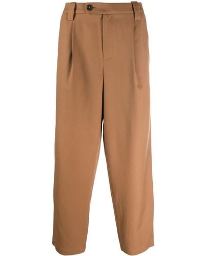 A.P.C. Renato Pleated Wool Trousers - Natural