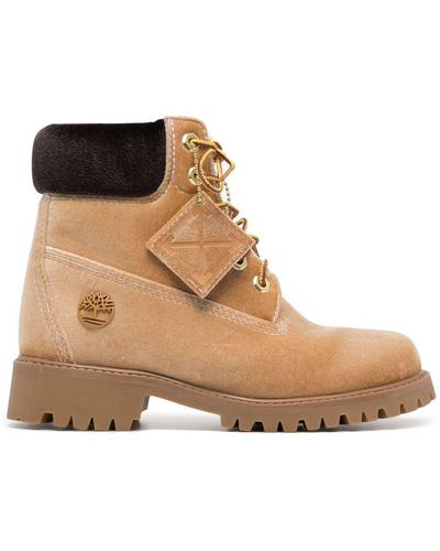 Off-White c/o Virgil Abloh X Timberland Ankle Boots - Brown