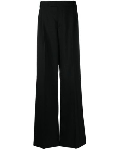 Alexander McQueen Wide-leg Tailored Trousers - Black