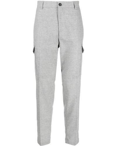 Peserico Flap-pocket Tapered Pants - Grey