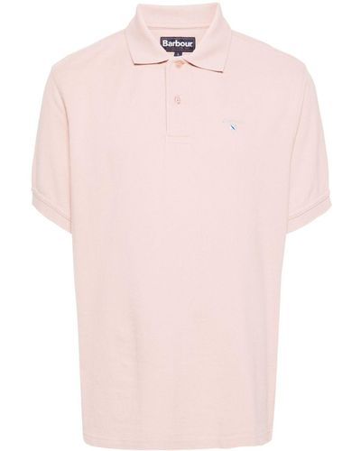 Barbour Logo-embroidered Polo Shirt - Pink