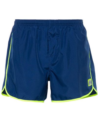 Sundek Contrast-trim Swim Shorts - Blue