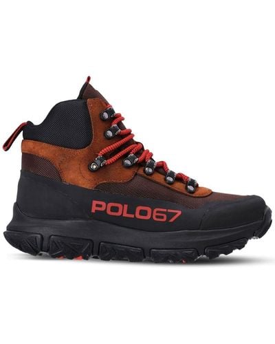 Polo Ralph Lauren Lace-up Trainer Boots - Brown