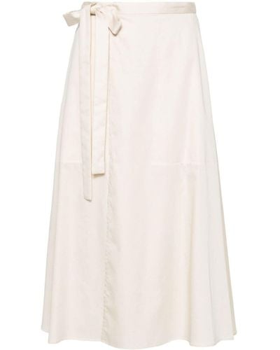 JOSEPH Alix Cotton Skirt - White
