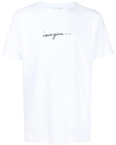 agnès b. Imagine Short-sleeve Cotton T-shirt - White