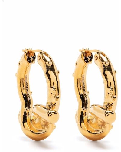 Acne Studios Knot-design Earrings - Metallic