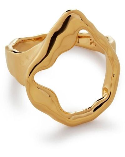 Monica Vinader Lagoon Gold Vermeil Ring - Metallic