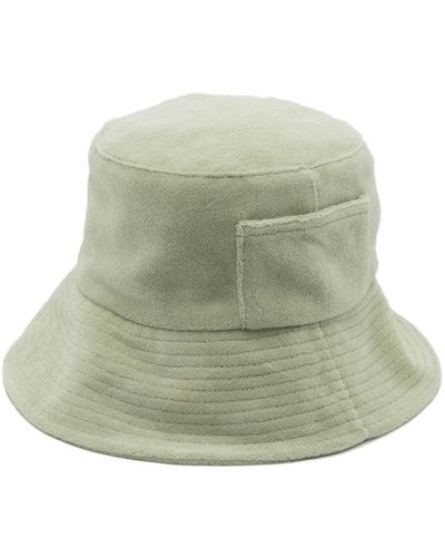 Lack of Color Textured Wool Bucket Hat - Green