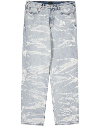 PS by Paul Smith Halbhohe Straight-Leg-Jeans - Blau