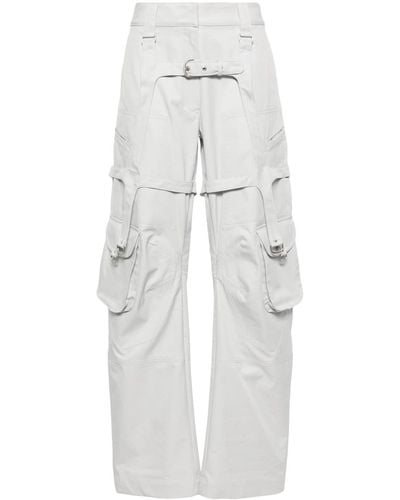 Off-White c/o Virgil Abloh Pantalon Laundry à poches cargo - Gris