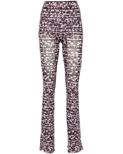 KNWLS Halcyon Blossom-print Trousers - Pink