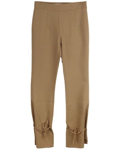 ROKH Tied-hem Trousers - Natural