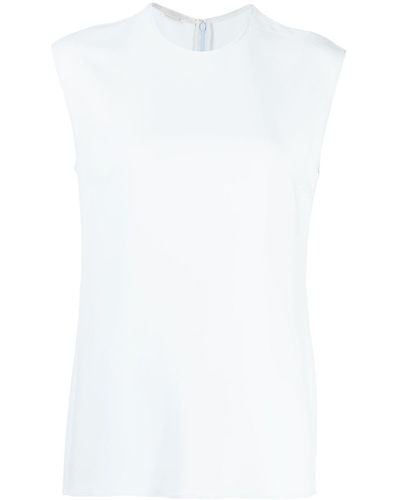 Stella McCartney Cady Cap-sleeved Blouse - White