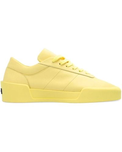 Fear Of God Aerobic Low leather sneakers - Amarillo