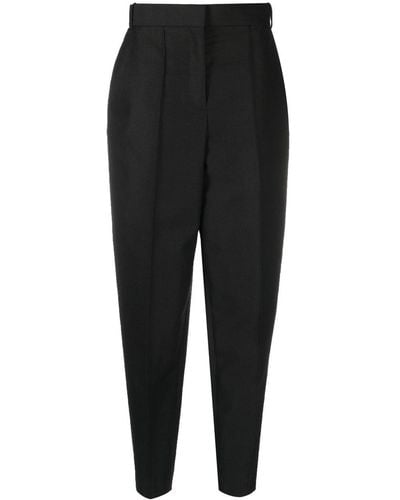 Tory Burch High-waisted Tapered Pants - Black