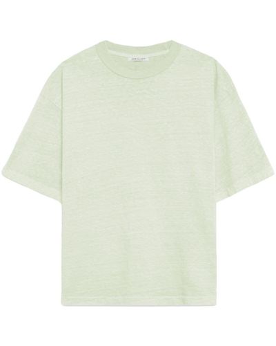 John Elliott Riviera cotton cropped T-shirt - Weiß