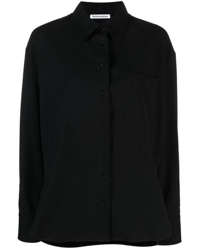 Reformation Chemise Will à coupe oversize - Noir