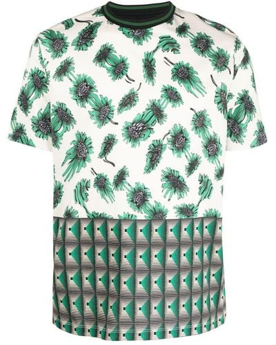 Paul Smith T-shirt Met Patroon - Groen