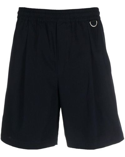 Low Brand Knee-length Track Shorts - Blue