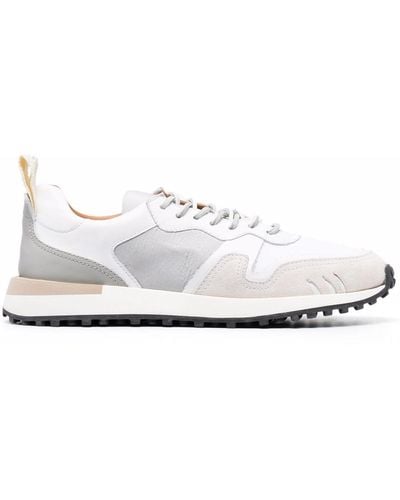 Buttero Panelled Design Sneakers - White