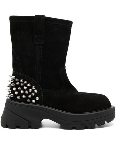 1017 ALYX 9SM 75mm studded suede boots - Negro