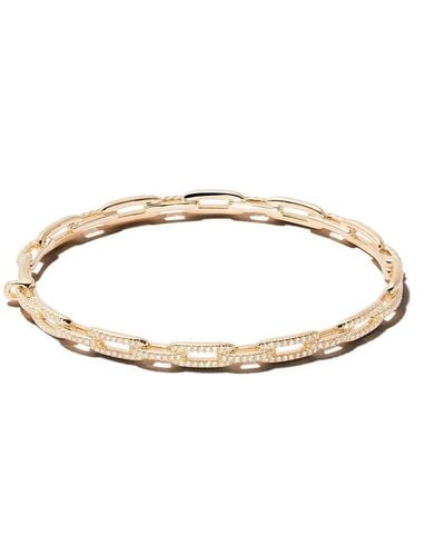 David Yurman 18kt Yellow Gold Stax Chain Link Diamond Bracelet - Metallic