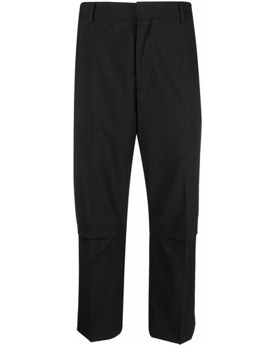 A BETTER MISTAKE Mistake Pressed-crease Cropped Pants - Black