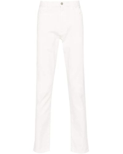 Zegna Mid-rise Slim-fit Jeans - White