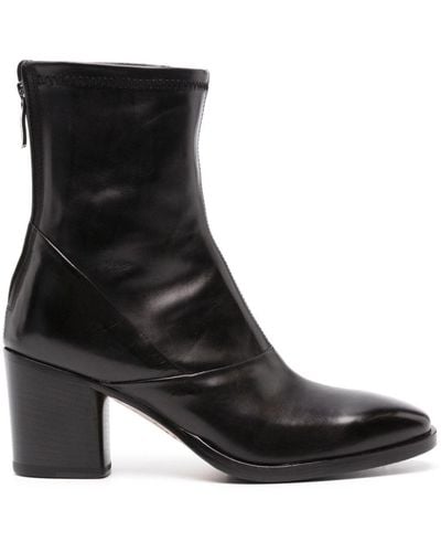 Alberto Fasciani Ursula 70mm Leather Ankle Boots - Black