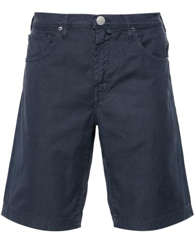 Incotex Halbhohe Chino-Shorts - Blau