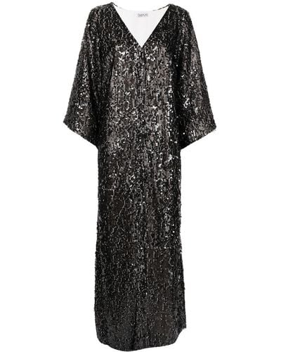 Baruni Embellished Maxi Dress - Black