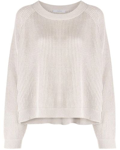 Dusan Long-sleeve Knitted Sweater - Natural