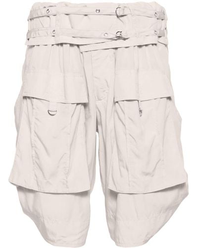 Isabel Marant Heidi Low-rise Belted Shorts - Natural