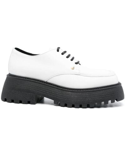 Chiara Ferragni Oxford-Schuhe aus Leder - Weiß