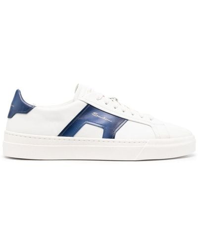 Santoni Double Buckle Sneakers - Blau