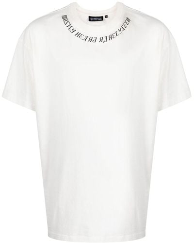 Mostly Heard Rarely Seen Logo-print Cotton T-shirt - White