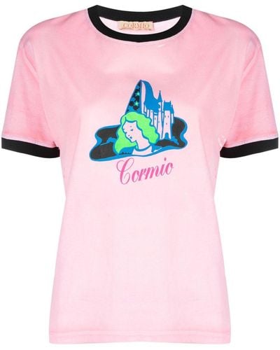 Cormio ロゴ Tシャツ - ピンク